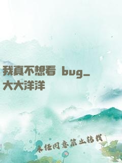我真不想看見bug