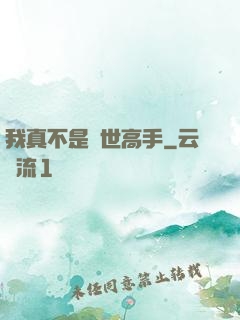 我真不是絕世高手