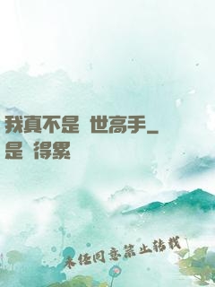 我真不是絕世高手