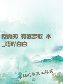 我真的沒有很多歌詞本