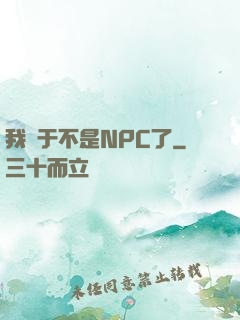 我終于不是NPC了