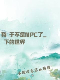 我終于不是NPC了
