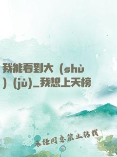 我能看到大數(shù)據(jù)