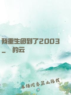 我重生回到了2003