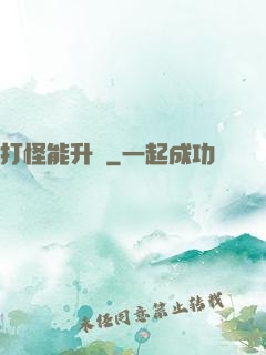 打怪能升級