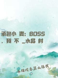 承包小嬌妻：BOSS，我們不約