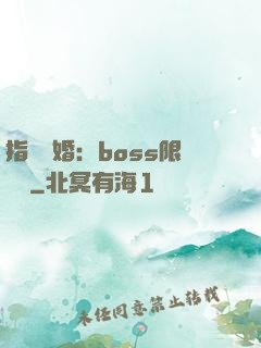 指爾為婚：boss限時愛