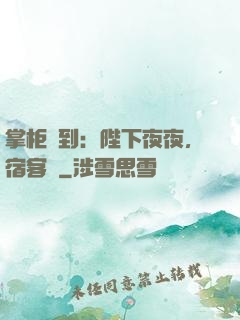 掌柜駕到：陛下夜夜，宿客棧