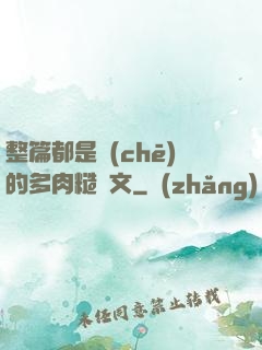 整篇都是車(chē)的多肉糙漢文