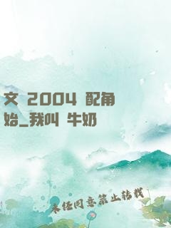 文娛2004從配角開始