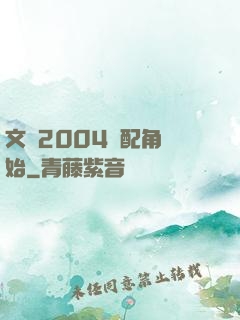 文娛2004從配角開始