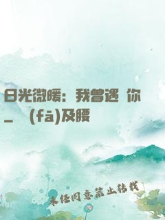 日光微暖：我曾遇見你