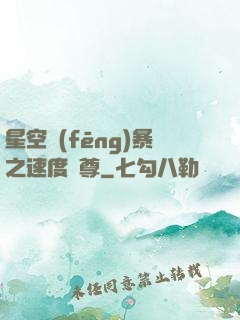 星空風(fēng)暴之速度為尊