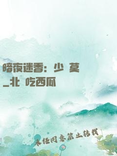 暗夜迷香：少帥莫貪歡