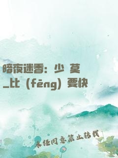 暗夜迷香：少帥莫貪歡