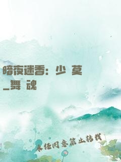 暗夜迷香：少帥莫貪歡