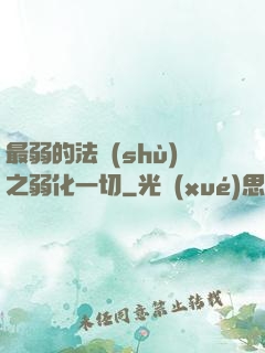 最弱的法術(shù)之弱化一切