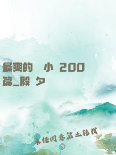 最爽的亂惀小說200篇