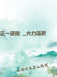 正一道秘聞