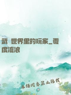 武俠世界里的玩家