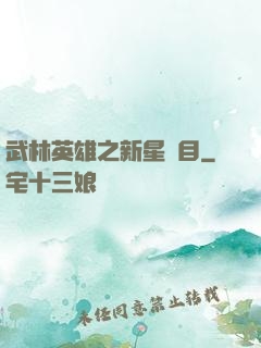 武林英雄之新星奪目