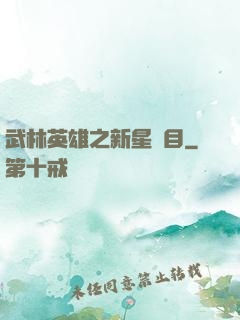 武林英雄之新星奪目