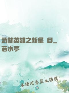 武林英雄之新星奪目