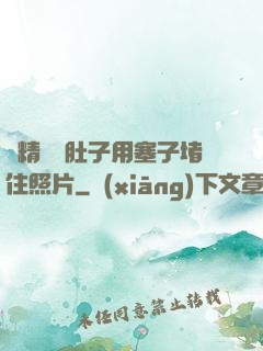 漲精裝滿肚子用塞子堵住照片