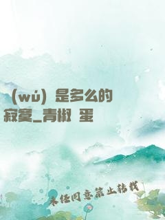 無(wú)敵是多么的寂寞