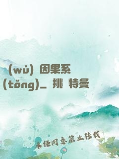無(wú)雙因果系統(tǒng)