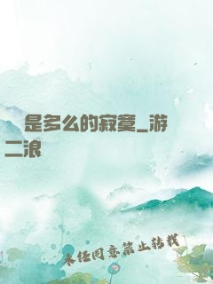 無敵是多么的寂寞