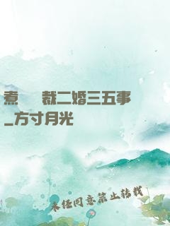 煮婦與總裁二婚三五事