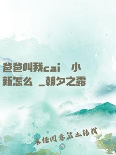 爸爸叫我cai媽媽小新怎么讀