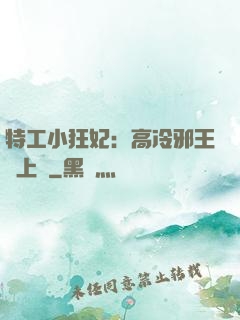 特工小狂妃：高冷邪王寵上癮