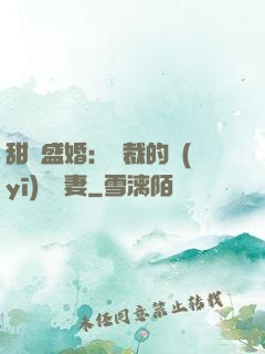 甜寵盛婚：總裁的醫(yī)師嬌妻