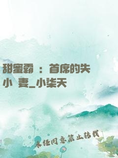 甜蜜霸寵：首席的失憶小嬌妻