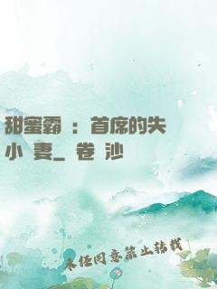 甜蜜霸寵：首席的失憶小嬌妻