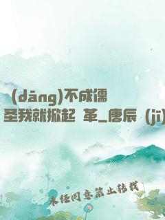 當(dāng)不成儒圣我就掀起變革