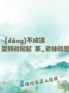 當(dāng)不成儒圣我就掀起變革
