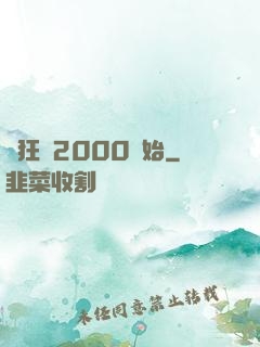 瘋狂從2000開始