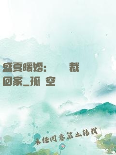 盛夏暖婚：億萬總裁帶回家