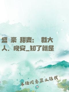 盛寵豪門甜妻：總裁大人，晚安