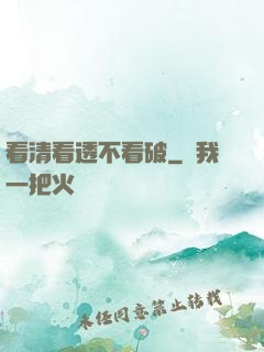 看清看透不看破