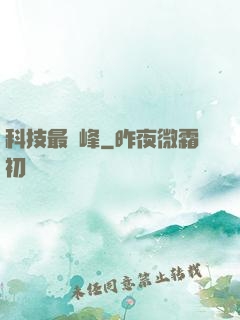 科技最巔峰