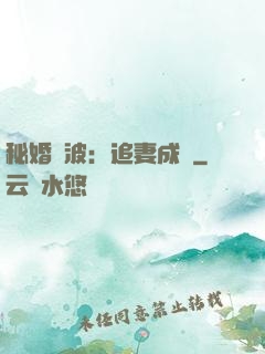 秘婚風波：追妻成癮