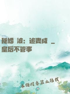 秘婚風波：追妻成癮