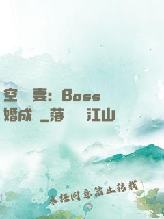 空間嬌妻：Boss寵婚成癮