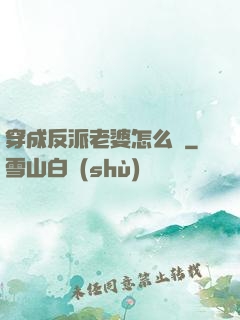 穿成反派老婆怎么辦