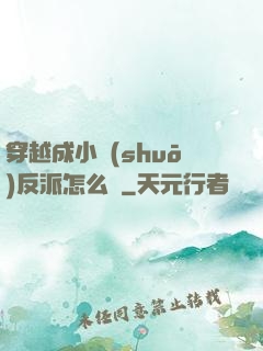 穿越成小說(shuō)反派怎么辦
