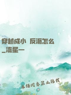 穿越成小說反派怎么辦